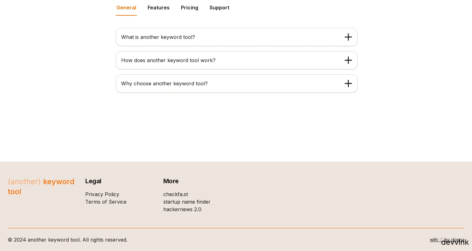another keyword tool